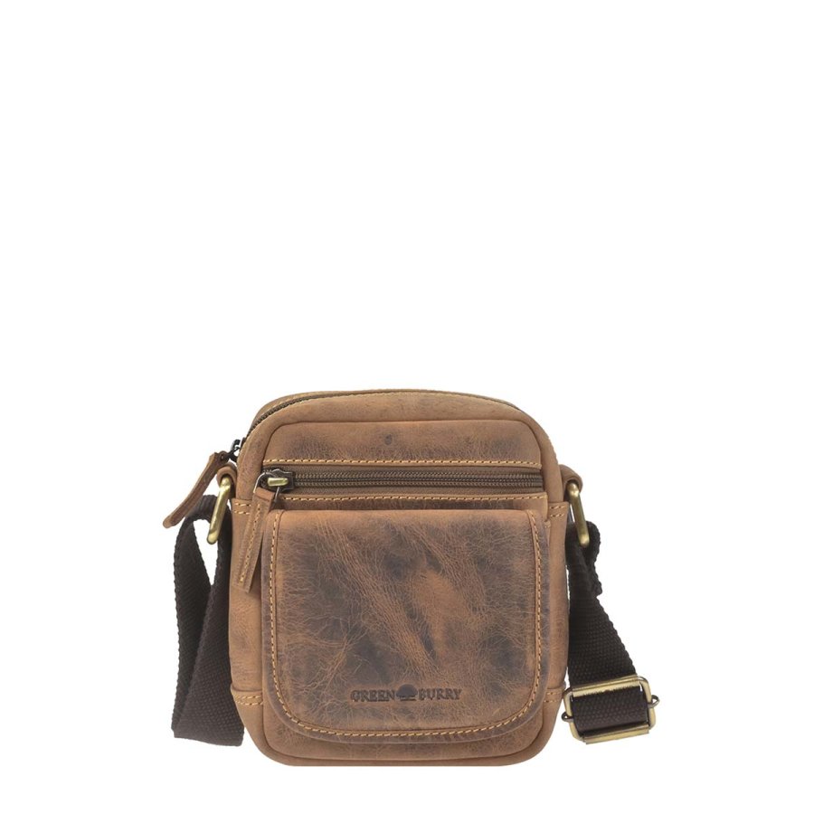 Umhängetasche Leder 15x17cm Vintage | Greenburry.de Umhängetasche Leder 15x17cm Vintage | Greenburry.de von Greenburry