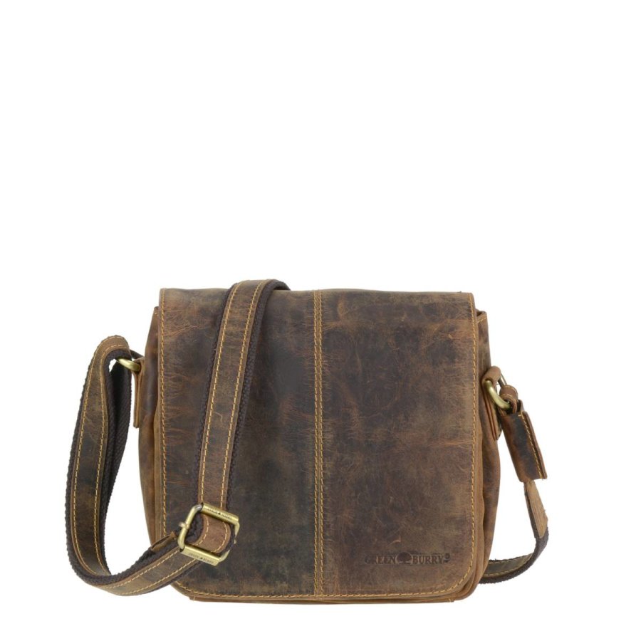 Umhängetasche Leder 24x21cm "Vintage" antikbraun 1724-25 | Greenburry.de Umhängetasche Leder 24x21cm "Vintage" antikbraun 1724-25 | Greenburry.de von Greenburry
