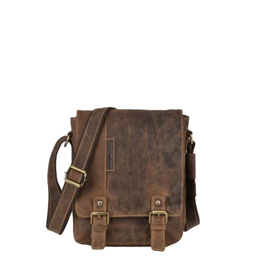 Umhängetasche Leder 21x25cm "Vintage" antikbraun 1812-25 | Greenburry.de Umhängetasche Leder 21x25cm "Vintage" antikbraun 1812-25 | Greenburry.de von Greenburry