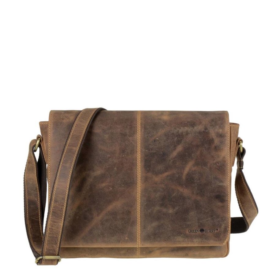Umhängetasche Leder 35x27cm Vintage 1631-25 | Greenburry.de Umhängetasche Leder 35x27cm Vintage 1631-25 | Greenburry.de von Greenburry
