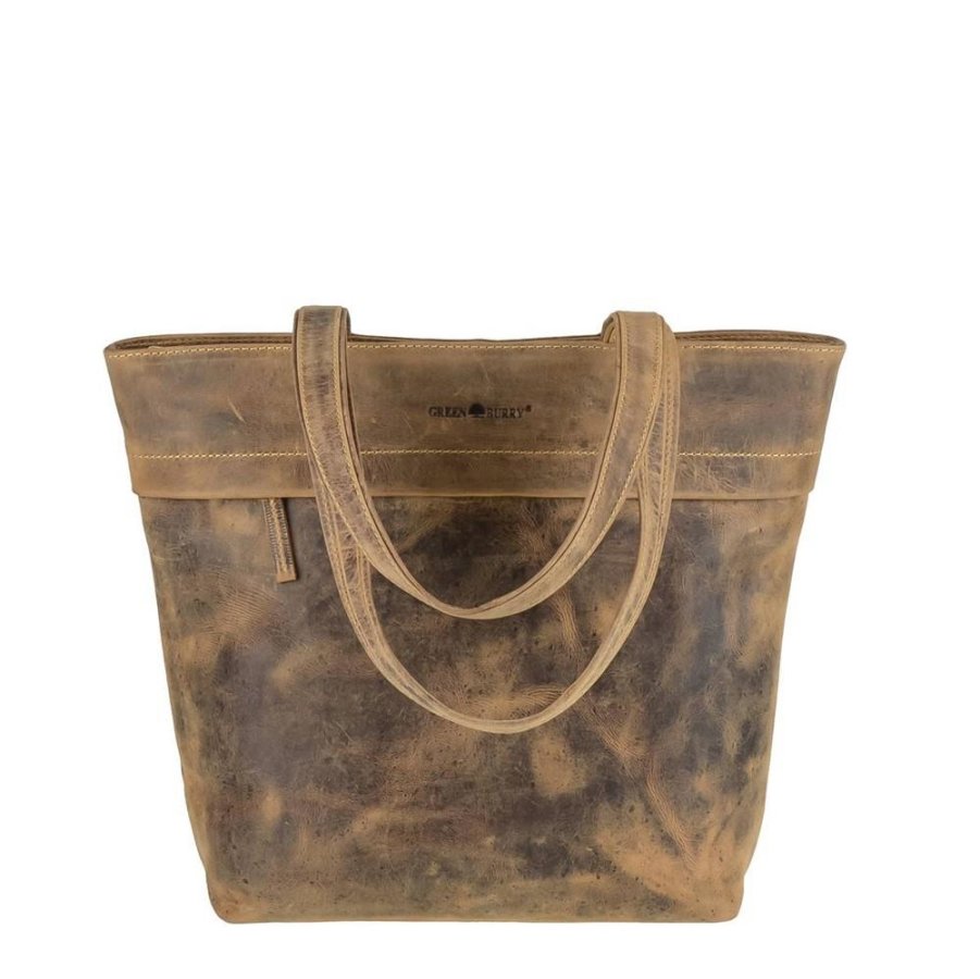 Shopper Leder 39x31cm Vintage 1628 | Greenburry.de von Greenburry