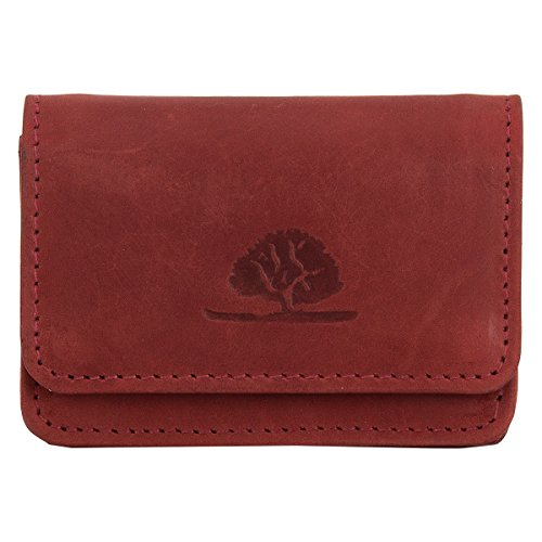 Greenburry Vintage Original Damen Geldbörse Lederbörse Rot 8x2,5x6 cm von Greenburry