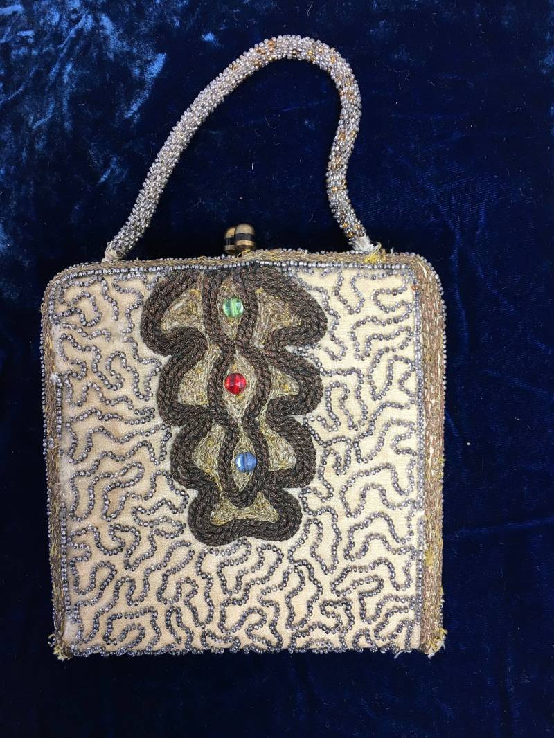 Antik/ Vintage Perlen Abendtasche 1920/30Er Jahre Antik/ Vintage Perlen Abendtasche 1920/30Er Jahre von GreencoatesBySusan