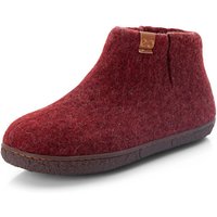 Pantoffel aus Wollfilz, bordeaux von Greencomfort