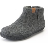 Pantoffel aus Wollfilz, grau von Greencomfort