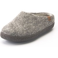 Pantoffel aus Wollfilz, taupe von Greencomfort