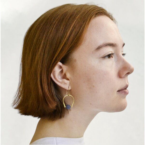 Greencult Minimalistische Hoop Ohrringe Aventurin Greencult Minimalistische Hoop Ohrringe Aventurin von Greencult