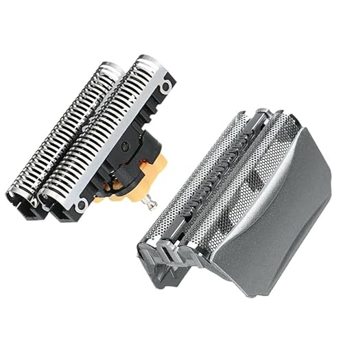 Kombi-Pack 51s Ersatzklinge + Rasierkopf for Braun Serie 5 8000 Rasierer 5643 5758 8970 (Color : Silver) von Greendhat