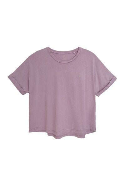 Greener Calendula T-Shirt mit Fledermausärmeln in Übergröße von Greener