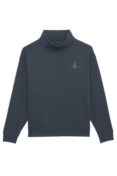 Greener Sweatshirt Übergröße Schornsteinkragen Lupinus von Greener