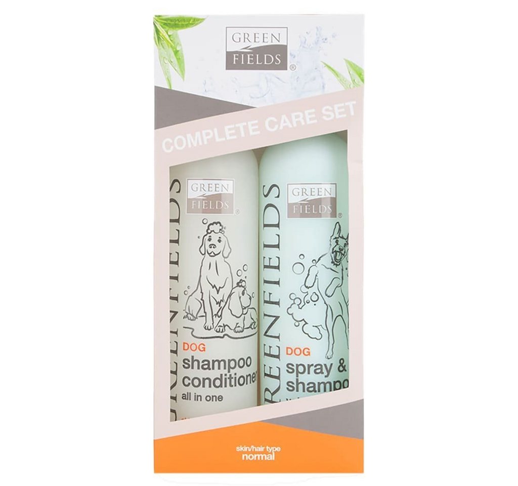 Greenfields Haarspülung Komplettpflege-Set Shampoo und Conditioner für Hunde 2x250 ml von Greenfields