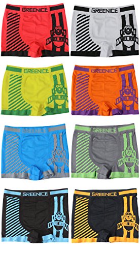 6 Stück Kinder Jungen Boxershorts Größe 80-164 (110-128) von Greenice