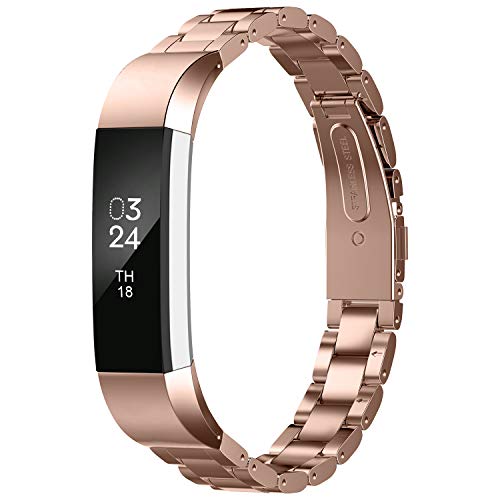 Greeninsync Kompatibel mit Fitbit Alta-Metallbändern, Sonderausgabe, Ersatz für Alta HR, Edelstahlbänder, verstellbares Zubehör-Armband, klein und groß, für Alta-Armband, Damen und Herren, 5.9 inches Greeninsync Kompatibel mit Fitbit Alta-Metallbändern, Sonderausgabe, Ersatz für Alta HR, Edelstahlbänder, verstellbares Zubehör-Armband, klein und groß, für Alta-Armband, Damen und Herren, 5.9 inches von Greeninsync