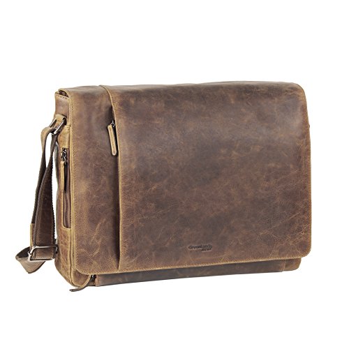 Greenland Nature Montana Messenger Leder 40 cm Laptopfach von Greenland