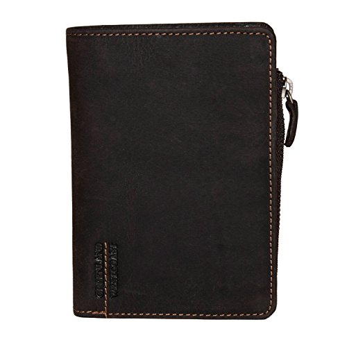 Greenland Westcoast Geldbörse mit Reissverschluss Braun von Greenland