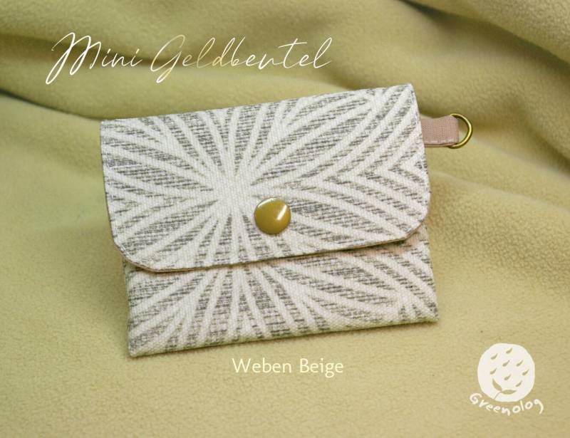 Geldbörse, Geldbeutel Aus Beschichtete Baumwolle, Mini Portemonnaie, Kartenetui, Reißverschluss Kartenfächer Mit Münzfach, Wasserdicht von Greenolog