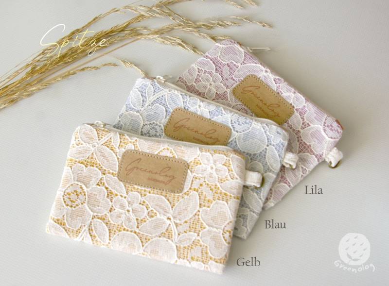 Kartenetui, Geldbörse Aus Spitzenstoff, Mini Portemonnaie, Kartenhalter, Münzbeutel, Kreditkartenetui von Greenolog