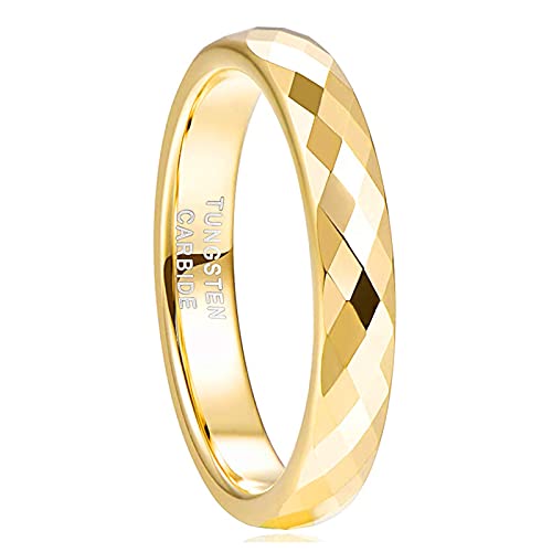Greenpod Wolframkarbid-Ring, 4 mm, facettierter Rand, Kuppel, poliert, Roségold/Schwarz/Gold/Silber, Ehering, bequeme Passform für Damen, Größe 5–12, Wolframkarbid, Wolfram Greenpod Wolframkarbid-Ring, 4 mm, facettierter Rand, Kuppel, poliert, Roségold/Schwarz/Gold/Silber, Ehering, bequeme Passform für Damen, Größe 5–12, Wolframkarbid, Wolfram von Greenpod