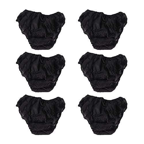 50er-Pack Einweghöschen aus Vliesstoff in Schwarz, Tragbare Unterwäsche mit Weichem Material, Geeignet für Reisen, Outdoor-Aktivitäten, Hotel, Atmungsaktiv von Greensen