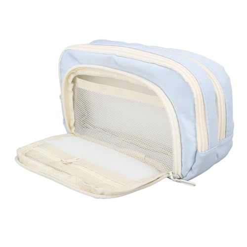 Greensen Stiftspeicherbeutel -Make -up -Organisator Bleistiftkoffer mit Mehreren Fächern für Office School Home Travel Oxford Fabric (Himmelblau) von Greensen