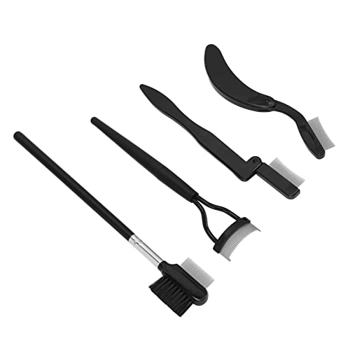 Greensen Tragbares Make -up -Werkzeug 4 Teile Falten Augenbrauenkammpinsel für Frauen Edelstahlabscheider von Greensen