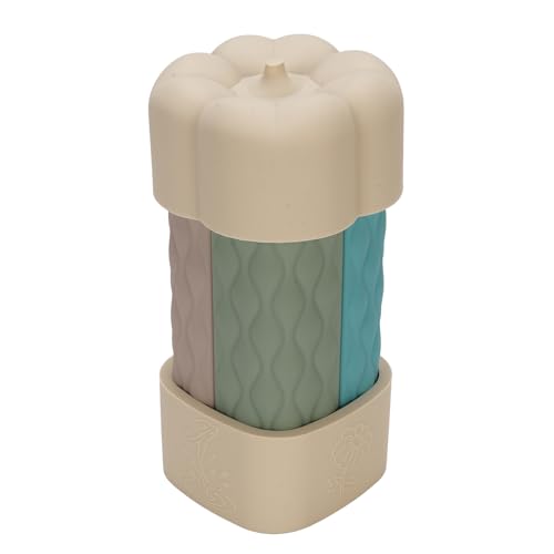 Silikon -Reiseflaschen -Set -Leckfaktor -Kompaktbehälter mit Kürbiskappe für Toilettenartikellager und Reisewichtige (Cremige weiße Serie) von Greensen