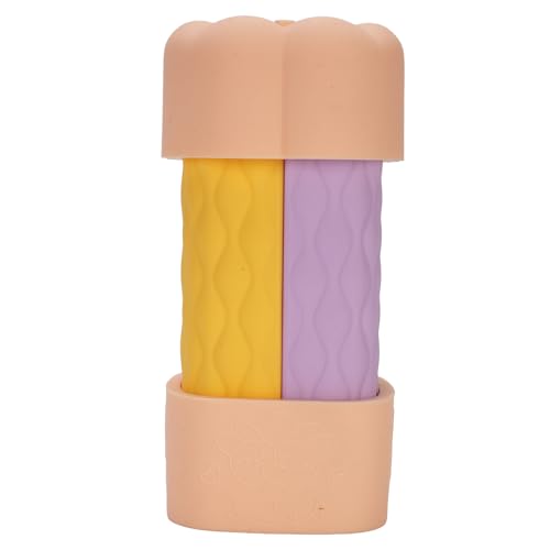 Silikon -Reiseflaschen -Set -Leckfaktor -Kompaktbehälter mit Kürbiskappe für Toilettenartikellager und Reisewichtige (Hellrosa Serie) von Greensen