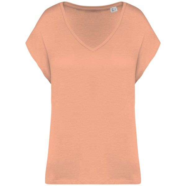 Greenspired Umweltfreundliches Loose Damen-T-Shirt mit V-Ausschnitt 130g/m S- L von Greenspired