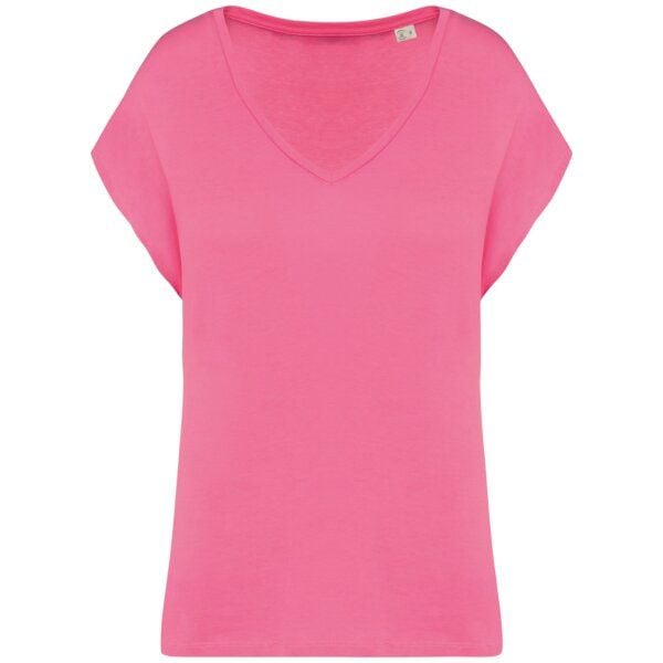 Greenspired Umweltfreundliches Loose Damen-T-Shirt mit V-Ausschnitt 130g/m S- L von Greenspired