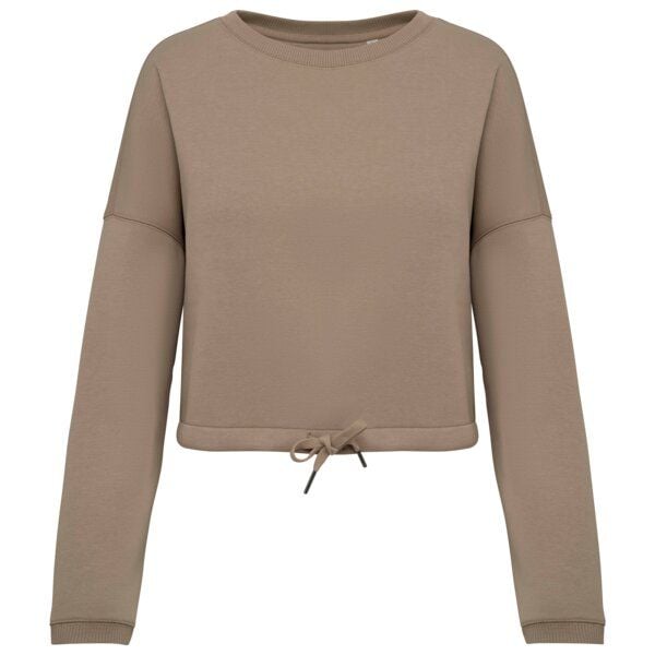 Greenspired Umweltfreundliches cropped Oversize Damen Sweatshirt mit Rundhalsausschnitt 280g/m² XS- XL von Greenspired