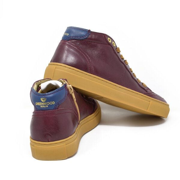 Greenwood Berlin GWB Sneaker Unisex Base high burgundy von Greenwood Berlin
