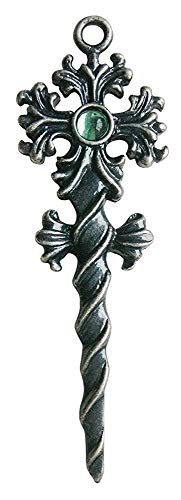 Waldhexen-Zauberstab - für Magisches Wissen – Greenwood Anhänger Kollektion von Briar - werden mit einem schwarzen Halsband in einem Satinbeutel geliefert von Greenwood