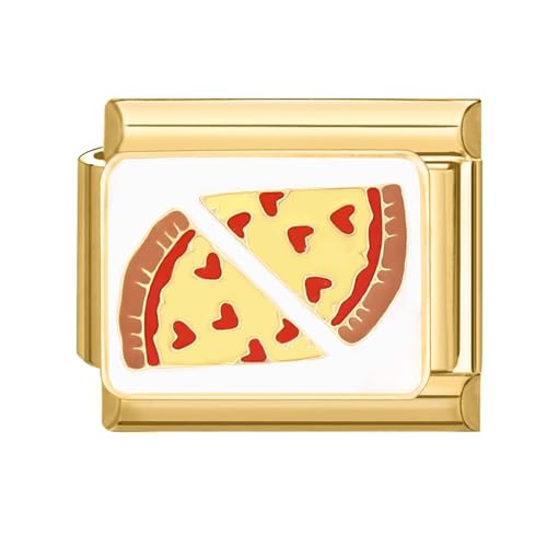 Greenyre Italian charm bracelet gold 9mm Italian Charms,DIY Abnehmbar Module für Italienische Armbänder,Italian Style Charms für Damen Herren Kinder Jungen Mädchen von Greenyre