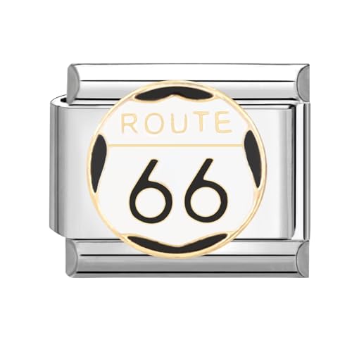 Greenyre Italienisches Charm Armband,Italien Charms bracelet 9 mm Titanium Steel,DIY abnehmbare Module für italienische Armbänder，Italienisches Charm Armband Zubehör Mädchen Junge Geschenk von Greenyre