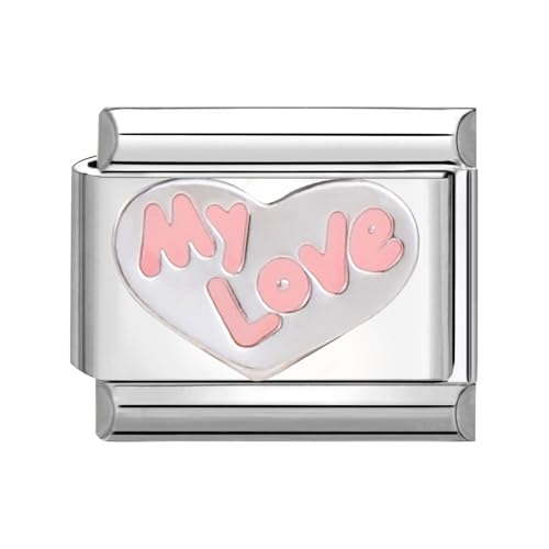 Greenyre Italienisches Charm Armband,Italien Charms bracelet 9 mm Titanium Steel,DIY abnehmbare Module für italienische Armbänder，Italienisches Charm Armband Zubehör Mädchen Junge Geschenk von Greenyre