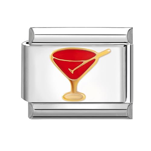 Greenyre Italienisches Charm Armband,Italien Charms bracelet 9 mm Titanium Steel,DIY abnehmbare Module für italienische Armbänder，Italienisches Charm Armband Zubehör Mädchen Junge Geschenk von Greenyre