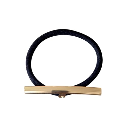 Metall Haargummis Elastische Schwarz Haarbänder Gummibänder für Mädchen Frauen Geometrische Pferdeschwanz halter Haarschmuck gold,Haar-Accessoire(Heiße Stil-13) von Greenyre