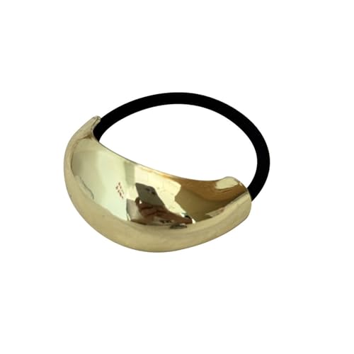 Metall Haargummis Elastische Schwarz Haarbänder Gummibänder für Mädchen Frauen Geometrische Pferdeschwanz halter Haarschmuck gold,Haar-Accessoire(Heiße Stil-2) von Greenyre
