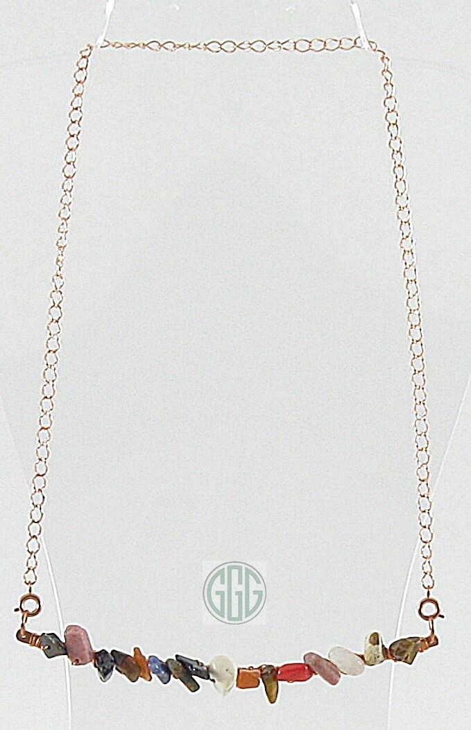 Wandelbare Kette - Kupfer Und Steinnuggets | Nc022 Wandelbare Kette - Kupfer Und Steinnuggets | Nc022 von GreersGorgeousGifts