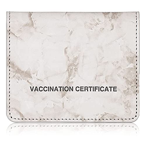 Greethga Impfung Karten Schutz PU Leder Impfung Karten HüLle, Impfung Karten Schutz, Impfung Karten Halter (Beige) von Greethga