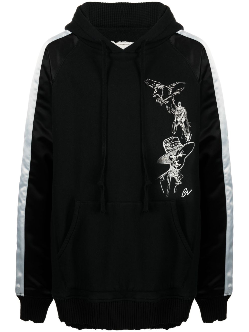 Greg Lauren Bestickter Souvenir Hoodie - Schwarz von Greg Lauren