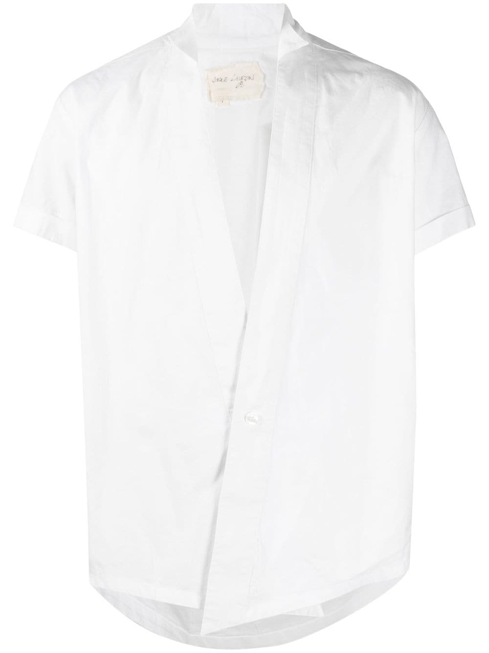 Greg Lauren Hemd mit V-Ausschnitt - Weiß von Greg Lauren