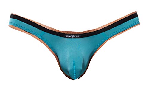 Gregg Homme Mini String (Thong) Voyeur 100604 in Teal, Größe M von Gregg Homme