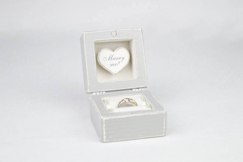 Verlobungsring Kästchen, Vorschlag Ringschatulle, Holz-Ring-Box, Individuell Gestaltete Ringschachtel Verlobungsring Kästchen, Vorschlag Ringschatulle, Holz-Ring-Box, Individuell Gestaltete Ringschachtel von GregolinoWedding