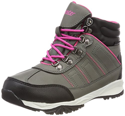 Gregster Unisex-Kinder Wanderstiefel zum Schnüren, Grau (Grau/Pink), 30 EU von Gregster