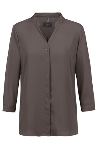 Greiff Chiffon Damen Chiffon-Bluse 3/4-Arm V-Neck Regular Taupe 32 Greiff Chiffon Damen Chiffon-Bluse 3/4-Arm V-Neck Regular Taupe 32 von GREIFF