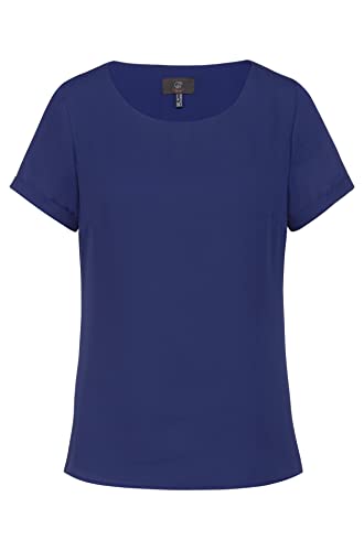 GREIFF Chiffon Damen Chiffon-Bluse Kurzarm Rundhals Regular Marine 38 GREIFF Chiffon Damen Chiffon-Bluse Kurzarm Rundhals Regular Marine 38 von GREIFF