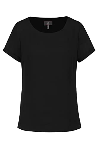 Greiff Chiffon Damen Chiffon-Bluse Kurzarm Rundhals Regular Schwarz 42 Greiff Chiffon Damen Chiffon-Bluse Kurzarm Rundhals Regular Schwarz 42 von Greiff