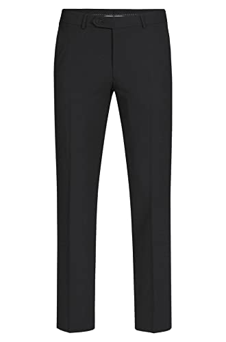 Greiff Corporate Premium Herren Business-Hose Regular Fit Schwarz 50 von GREIFF