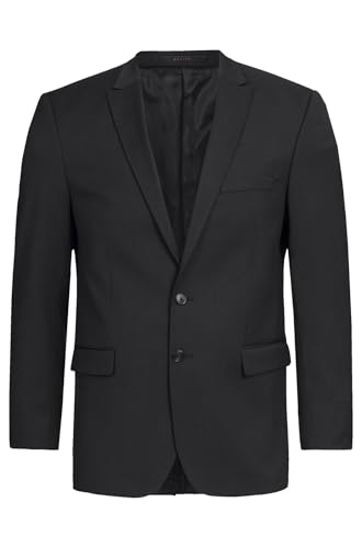 Greiff Corporate Sakko Herren Modern with 37.5® Regular Schwarz 110 von GREIFF